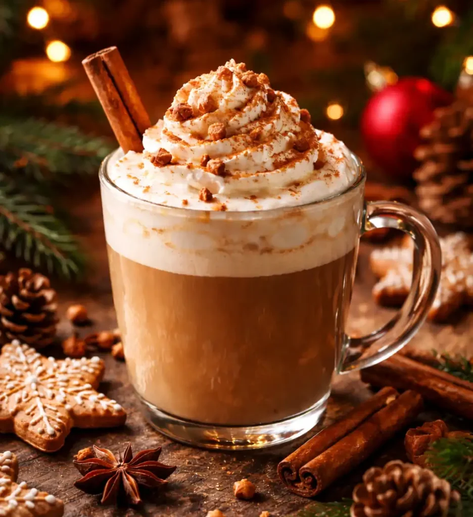 Winter latte met specerijen